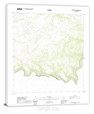 Arkansas-USGS Topo Maps - Canvas Wrap