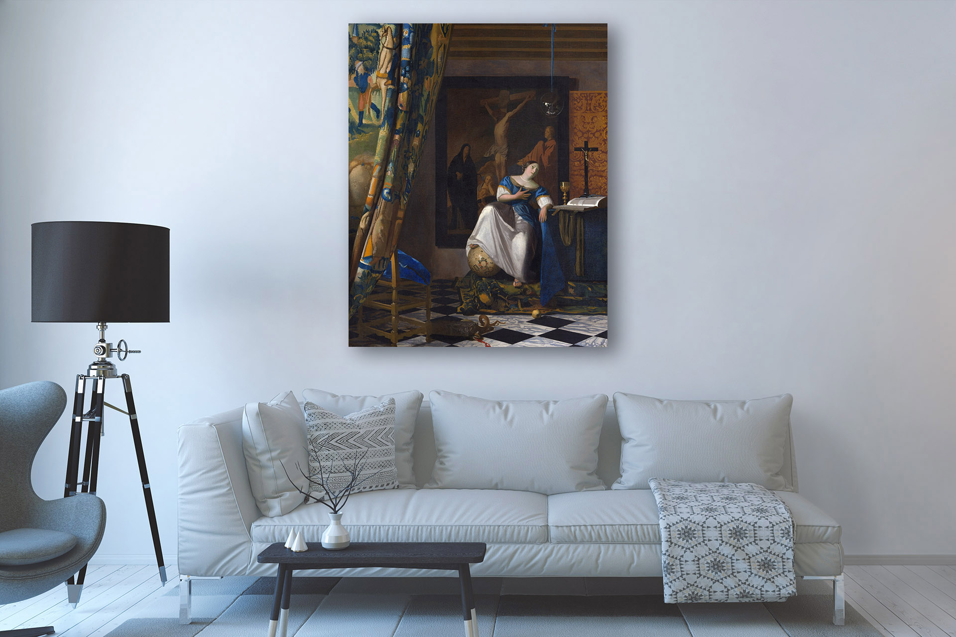 Allegory of Faith by Johannes Vermeer, 1670 - Canvas Wrap