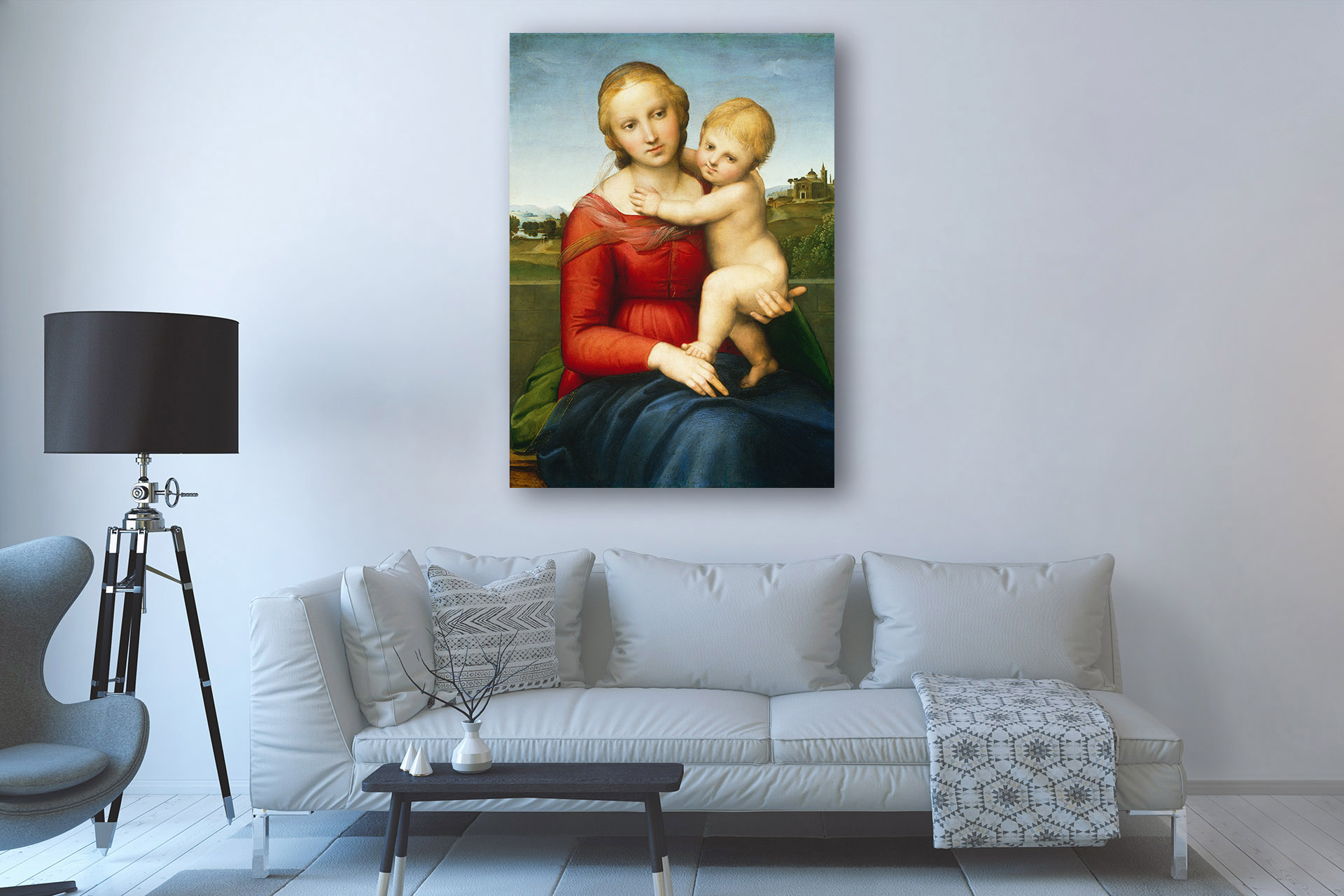 The Small Cowper Madonna by Raphael, 1505 - Canvas Wrap