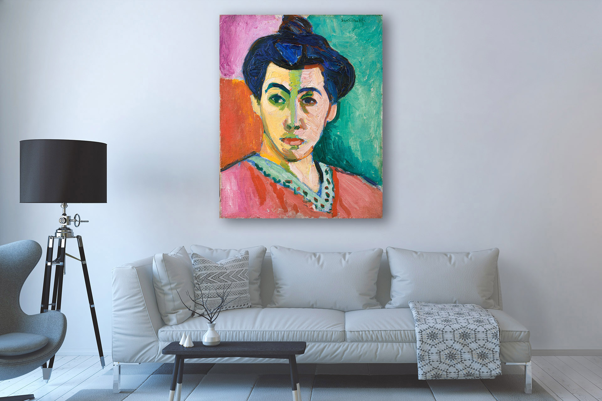 Portrait of Madame Matisse by Henri Matisse, 1905 - Canvas Wrap