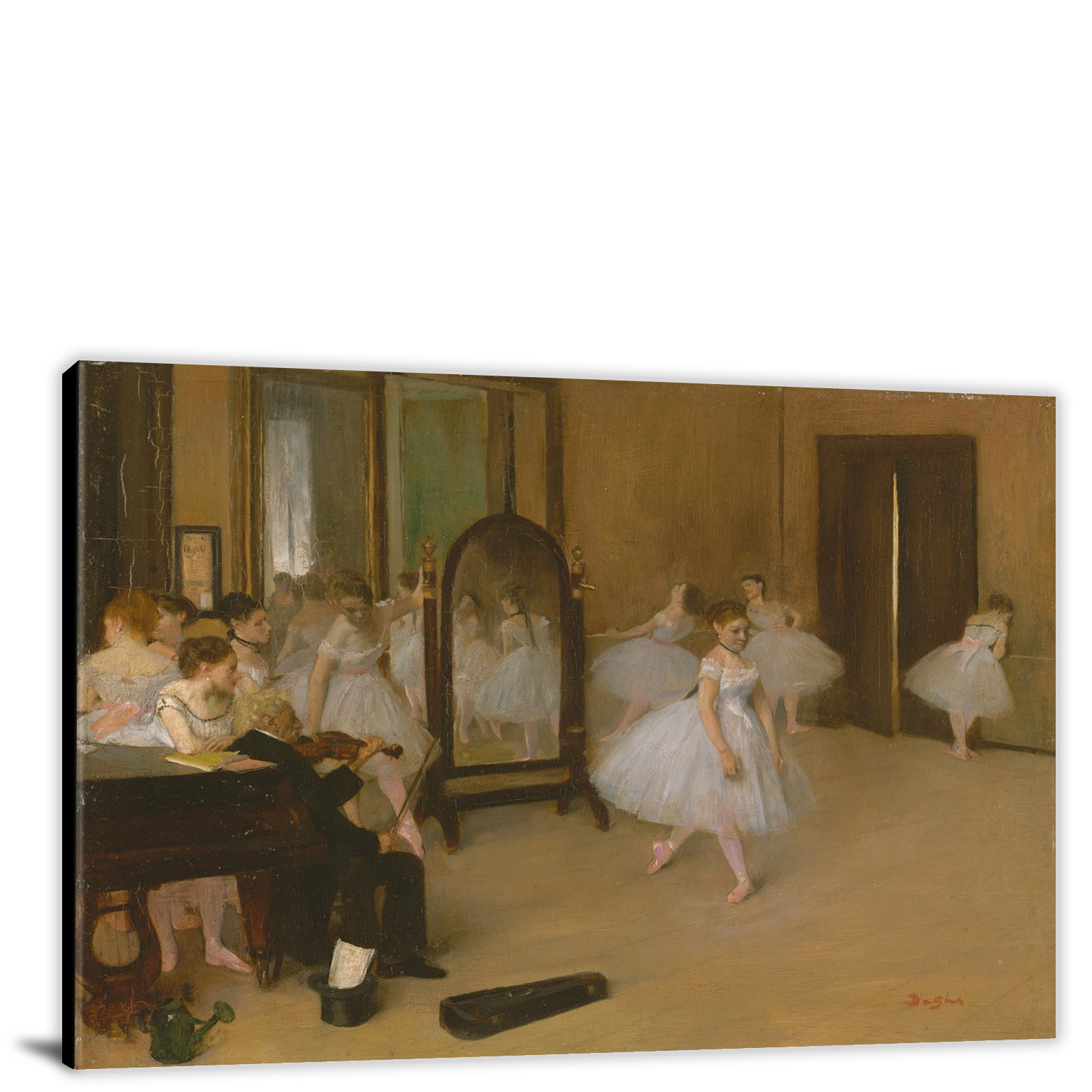 The Dancing Class by Edgar Degas, 1870 - Canvas Wrap