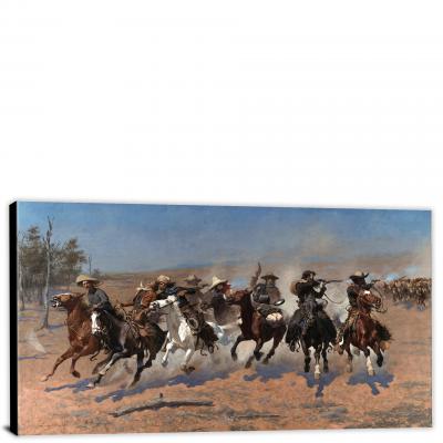 CW9259-a-dash-for-the-timber-by-frederick-remington-00