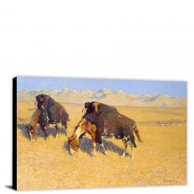 CW9265-indians-simulating-buffalo-by-frederick-remington-00