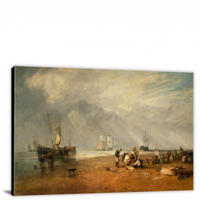CW9586-the-fish-market-at-hastings-beach-by-j.-m.-w.-turner-00
