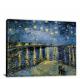 Starry Night over the Rhone by Vincent Van Gogh, 1888 - Canvas Wrap
