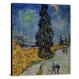 Road with Cypress and Star by Vincent Van Gogh, 1890 - Canvas Wrap