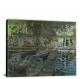 Bathers at La Grenouillere by Claude Monet, 1869 - Canvas Wrap