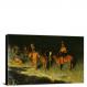 The Grass Fire by Frederick Remington, 1908 - Canvas Wrap