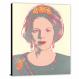 Portrait of Queen Beatrix by Andy Warhol, 1985 - Canvas Wrap