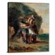 Selim and Zuleika by Eugene Delacroix, 1857 - Canvas Wrap