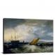 Sheerness as seen from the Nore by J. M. W. Turner, 1808 - Canvas Wrap