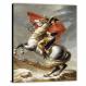 Bonaparte Crossing the Grand Saint-Bernard Pass by Jacques Louis David, 1801 - Canvas Wrap
