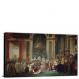The Coronation of the Emperor and Empress by Jacques Louis David, 1808 - Canvas Wrap
