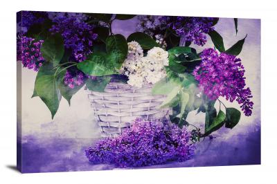Violets Background, 2021 - Canvas Wrap