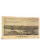 Birds Eye View of the City of Seattle, 1878 - Canvas Wrap