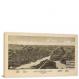 View of the City of Whitewater Wisconsin, 1885 - Canvas Wrap