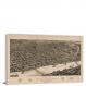 Perspective Map of the City of Little Rock, 1887 - Canvas Wrap