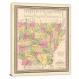 Arkansas-A New and Elegant General Atlas, 1849 - Canvas Wrap
