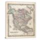 Colton Map of North America, 1855 - Canvas Wrap