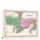 Finley Map of Canada, 1827 - Canvas Wrap