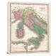 Finley Map of Italy, 1827 - Canvas Wrap