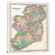 Finley Map of Ireland, 1827 - Canvas Wrap