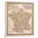France-A New and Elegant General Atlas, 1849 - Canvas Wrap