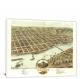 Birds-eye View of the City of Moline Illinois, 1869 - Canvas Wrap