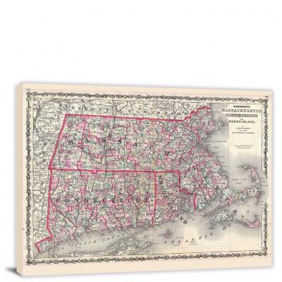 Massachusetts, 1861 - Canvas Wrap