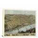 Birds-eye View of the City of Omaha Nebraska, 1868 - Canvas Wrap