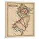 New Jersey-A New and Elegant General Atlas, 1817 - Canvas Wrap