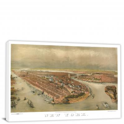 New York, 1874 - Canvas Wrap