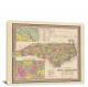 North Carolina-A New and Elegant General Atlas, 1849 - Canvas Wrap