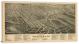 Birds-eye View of the Twin Cities North Carolina, 1891 - Canvas Wrap