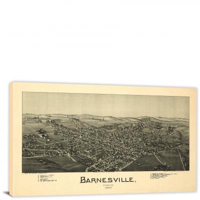 Barnesville Ohio, 1899 - Canvas Wrap