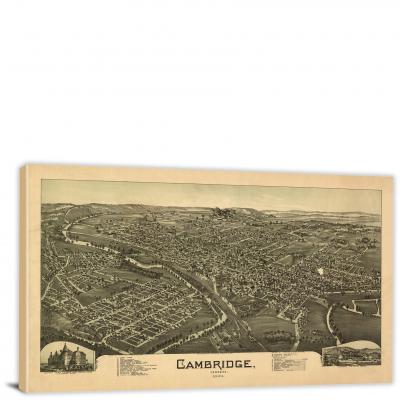 Cambridge Ohio, 1899 - Canvas Wrap