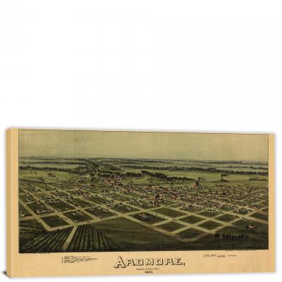 Ardmore Oklahoma, 1891 - Canvas Wrap