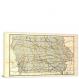 Railroad Map of Iowa, 1881 - Canvas Wrap