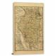 Railroad Map of Illinois, 1898 - Canvas Wrap
