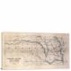 Railroad Map of Nebraska, 1865 - Canvas Wrap