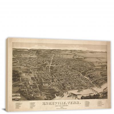 Knoxville Tennessee, 1886 - Canvas Wrap