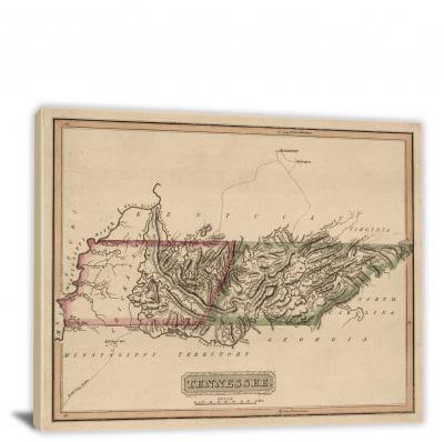 CWA918-tennessee-a-new-and-elegant-general-atlas-00