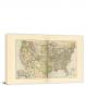 Map of America in Color, 1896 - Canvas Wrap