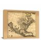 North America Divided into its Principal Parts, 1685 - Canvas Wrap