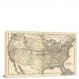 Map of the United States and Territories, 1875 - Canvas Wrap