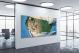 USA with 3D Clouds-Contiguous 48 States - Canvas Wrap1
