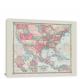Johnsons Map of the United States, 1859 - Canvas Wrap