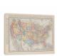 New Atlas of the United States, 1907 - Canvas Wrap