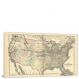 United States and Territories, 1875 - Canvas Wrap