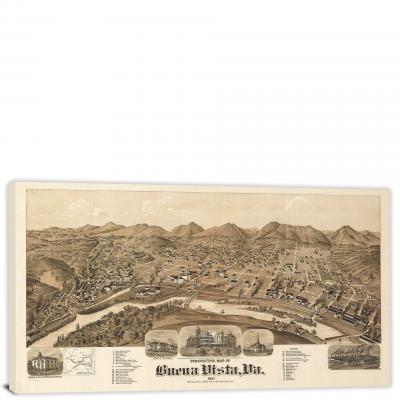 Buena Vista Virginia, 1891 - Canvas Wrap